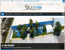 Tablet Screenshot of ontimegraphics.com.mx